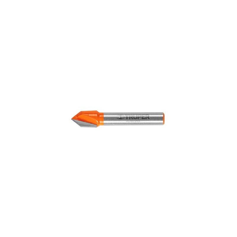 Broca para router, corte en «V», 3/8″