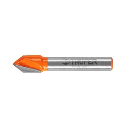Broca para router, corte en «V», 3/8″