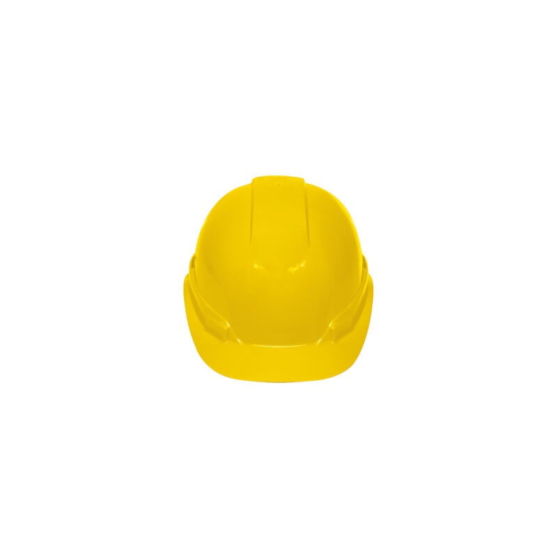 Casco de seguridad, ajuste de matraca, amarillo