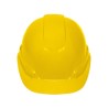 Casco de seguridad, ajuste de matraca, amarillo