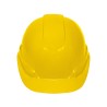 Casco de seguridad, ajuste de matraca, amarillo