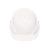 Casco de seguridad, ajuste de matraca, blanco