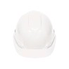 Casco de seguridad, ajuste de matraca, blanco