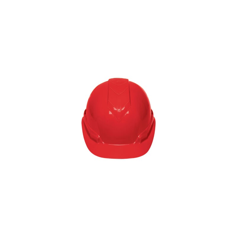 Casco de seguridad, ajuste de matraca, rojo