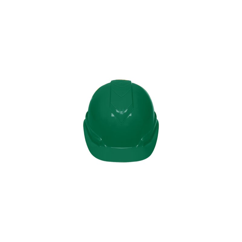 Casco de seguridad, ajuste de matraca, verde
