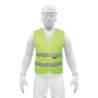 Chaleco de seguridad verde con cintas de alta visibilidad