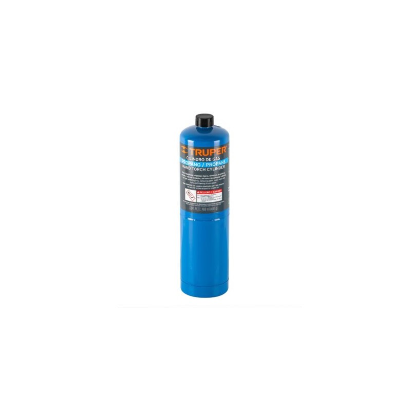Cilindro de gas propano de 400 g, azul